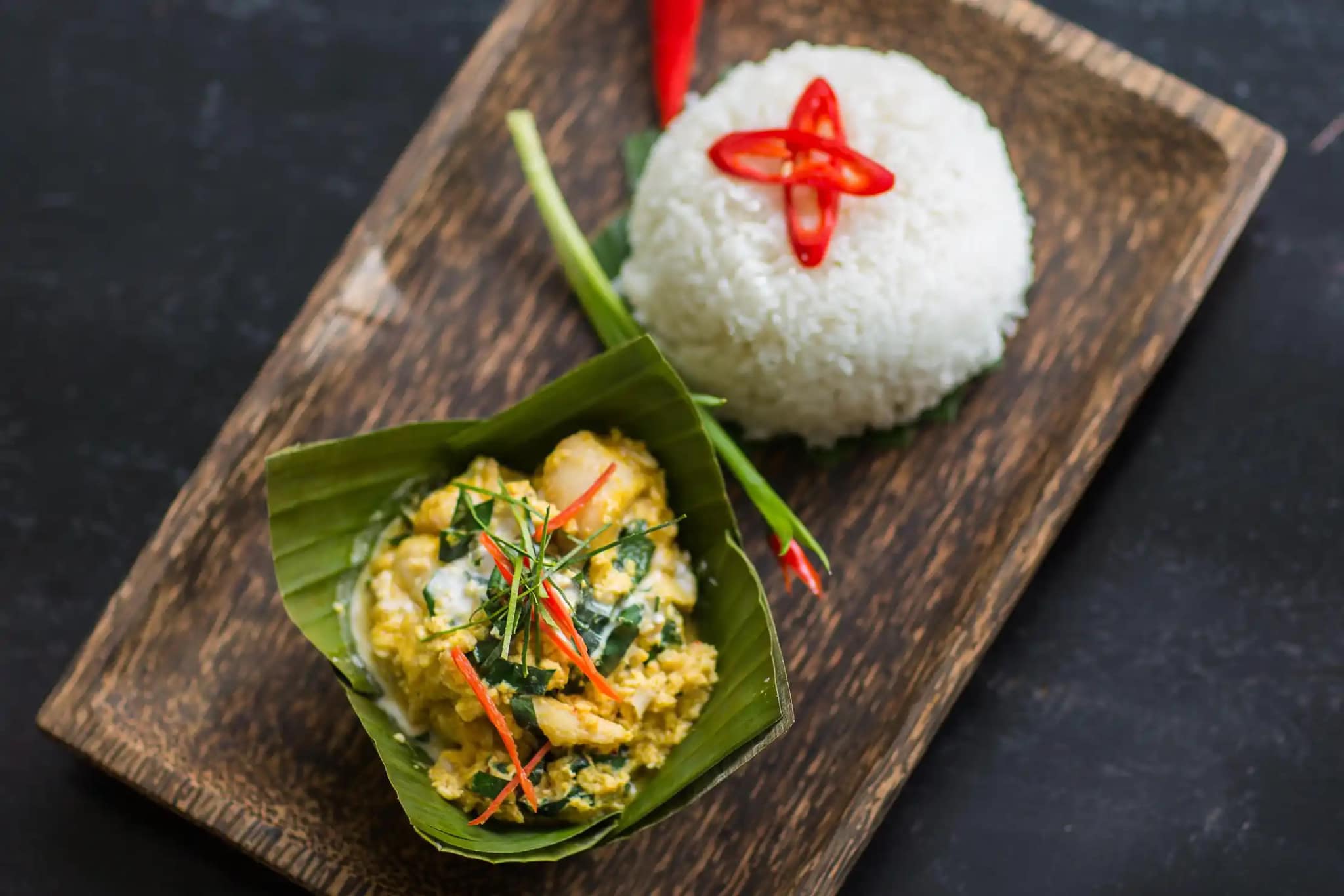 Amok with fish or chicken ហម្មុកសាច់ត្រី ឬសាច់មាន់